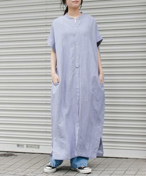 URBAN RESEARCH DOORS / アーバンリサーチ ドアーズ ワンピース | FORK&SPOON　リネンレーヨンシャツワンピース | 詳細12