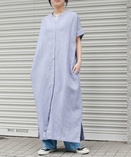 URBAN RESEARCH DOORS / アーバンリサーチ ドアーズ ワンピース | FORK&SPOON　リネンレーヨンシャツワンピース | 詳細13