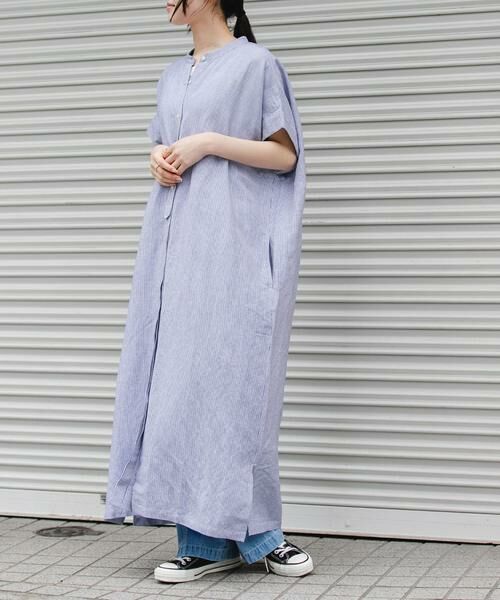 URBAN RESEARCH DOORS / アーバンリサーチ ドアーズ ワンピース | FORK&SPOON　リネンレーヨンシャツワンピース | 詳細14