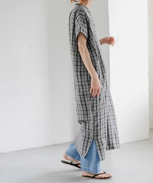 URBAN RESEARCH DOORS / アーバンリサーチ ドアーズ ワンピース | FORK&SPOON　リネンレーヨンシャツワンピース | 詳細25