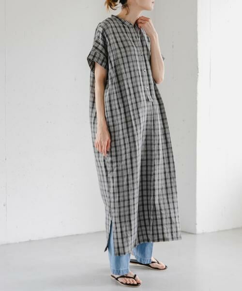 URBAN RESEARCH DOORS / アーバンリサーチ ドアーズ ワンピース | FORK&SPOON　リネンレーヨンシャツワンピース | 詳細26
