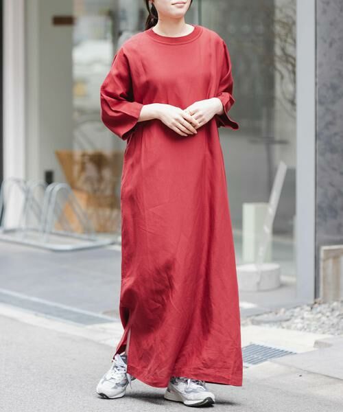 URBAN RESEARCH DOORS / アーバンリサーチ ドアーズ ワンピース | 『一部WEB限定カラー』FORK&SPOON　リネン混プルオーバーワンピース | 詳細2