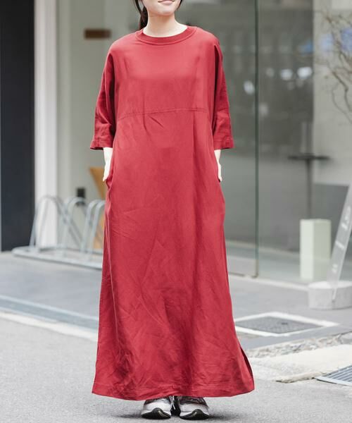 URBAN RESEARCH DOORS / アーバンリサーチ ドアーズ ワンピース | 『一部WEB限定カラー』FORK&SPOON　リネン混プルオーバーワンピース | 詳細3