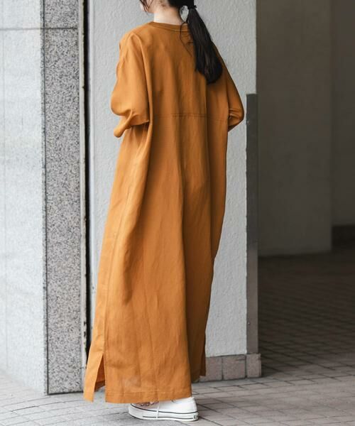 URBAN RESEARCH DOORS / アーバンリサーチ ドアーズ ワンピース | 『一部WEB限定カラー』FORK&SPOON　リネン混プルオーバーワンピース | 詳細15