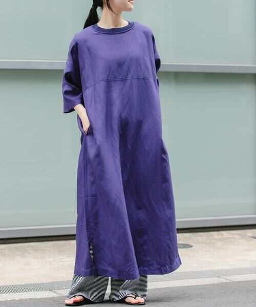 URBAN RESEARCH DOORS / アーバンリサーチ ドアーズ ワンピース | 『一部WEB限定カラー』FORK&SPOON　リネン混プルオーバーワンピース | 詳細24