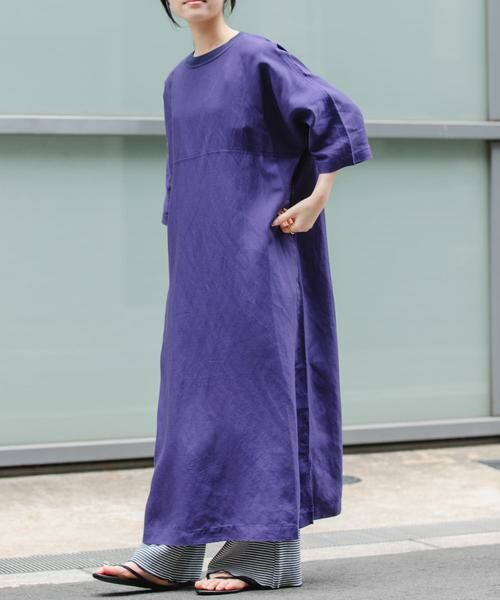 URBAN RESEARCH DOORS / アーバンリサーチ ドアーズ ワンピース | 『一部WEB限定カラー』FORK&SPOON　リネン混プルオーバーワンピース | 詳細25