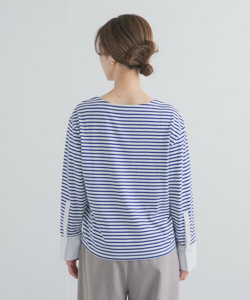 URBAN RESEARCH DOORS / アーバンリサーチ ドアーズ Tシャツ | カフスドッキングボーダープルオーバー | 詳細10