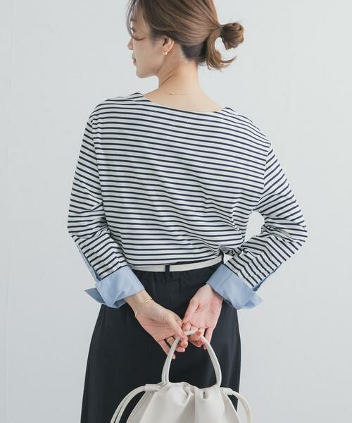 URBAN RESEARCH DOORS / アーバンリサーチ ドアーズ Tシャツ | カフスドッキングボーダープルオーバー | 詳細22