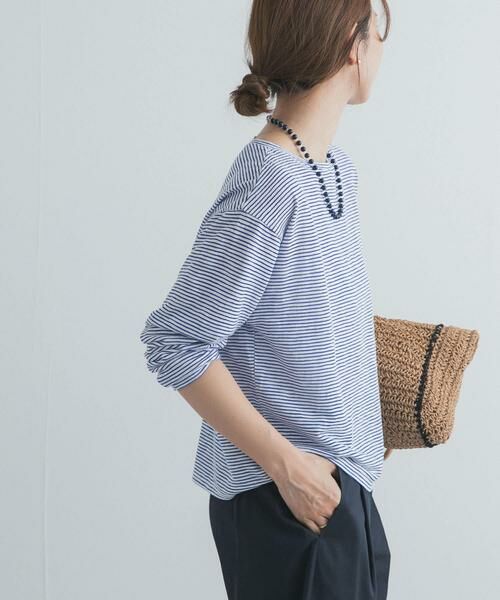 URBAN RESEARCH DOORS / アーバンリサーチ ドアーズ Tシャツ | スラブミジンボーダーTシャツ | 詳細6