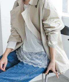 URBAN RESEARCH DOORS / アーバンリサーチ ドアーズ Tシャツ | レースドッキングカットソー