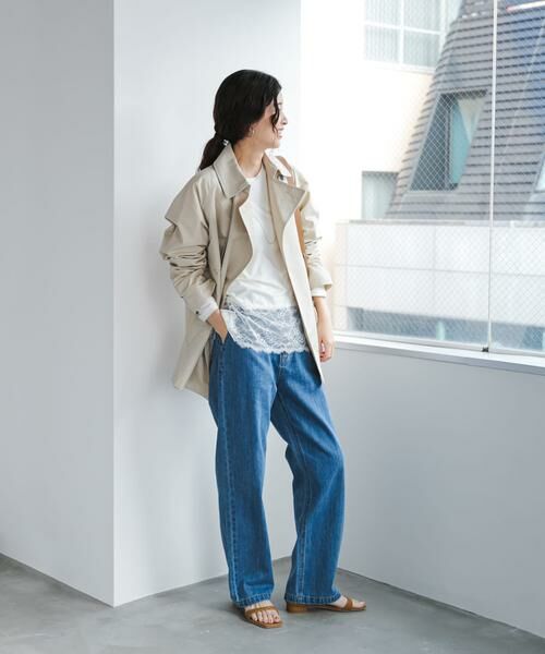 URBAN RESEARCH DOORS / アーバンリサーチ ドアーズ Tシャツ | レースドッキングカットソー | 詳細7