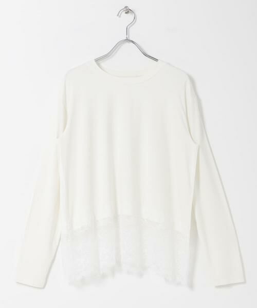 URBAN RESEARCH DOORS / アーバンリサーチ ドアーズ Tシャツ | レースドッキングカットソー | 詳細8