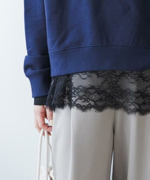 URBAN RESEARCH DOORS / アーバンリサーチ ドアーズ Tシャツ | レースドッキングカットソー | 詳細10