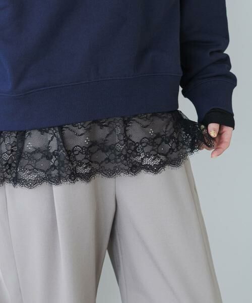 URBAN RESEARCH DOORS / アーバンリサーチ ドアーズ Tシャツ | レースドッキングカットソー | 詳細12