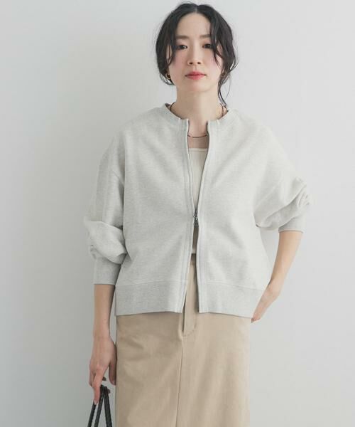 URBAN RESEARCH DOORS / アーバンリサーチ ドアーズ カーディガン・ボレロ | 『WEB/一部店舗限定カラー』コットンスウェットジップカーディガン | 詳細27