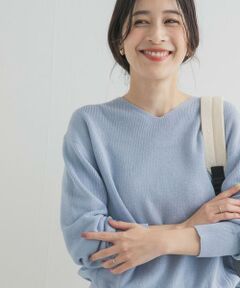 URBAN RESEARCH DOORS / アーバンリサーチ ドアーズ ニット・セーター | コットン畦Vネックニット