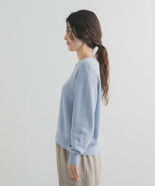 URBAN RESEARCH DOORS / アーバンリサーチ ドアーズ ニット・セーター | コットン畦Vネックニット | 詳細9