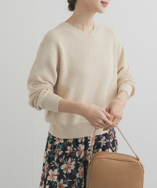 URBAN RESEARCH DOORS / アーバンリサーチ ドアーズ ニット・セーター | コットン畦Vネックニット | 詳細30