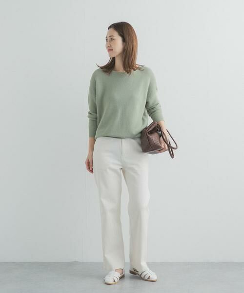 URBAN RESEARCH DOORS / アーバンリサーチ ドアーズ ニット・セーター | コットンボートネックガーターKNIT | 詳細6