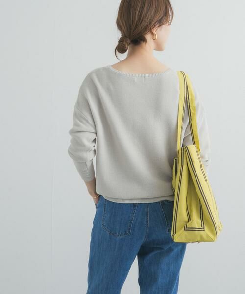URBAN RESEARCH DOORS / アーバンリサーチ ドアーズ ニット・セーター | コットンボートネックガーターKNIT | 詳細22