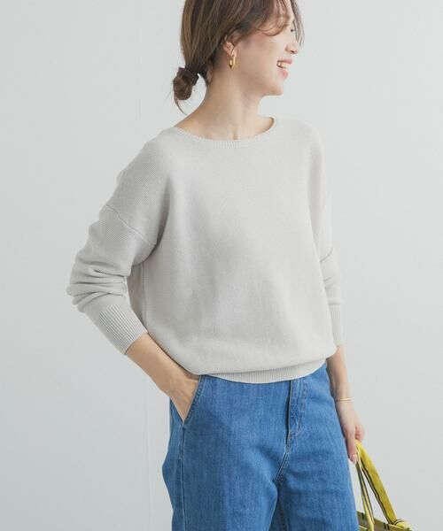 URBAN RESEARCH DOORS / アーバンリサーチ ドアーズ ニット・セーター | コットンボートネックガーターKNIT | 詳細23