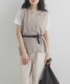 URBAN RESEARCH DOORS / アーバンリサーチ ドアーズ ベスト | リネンコットンKNITベスト