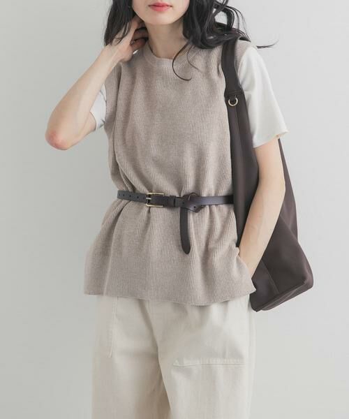 URBAN RESEARCH DOORS / アーバンリサーチ ドアーズ ベスト | リネンコットンKNITベスト | 詳細7