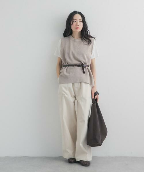 URBAN RESEARCH DOORS / アーバンリサーチ ドアーズ ベスト | リネンコットンKNITベスト | 詳細13