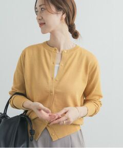 URBAN RESEARCH DOORS / アーバンリサーチ ドアーズ カーディガン・ボレロ | オーガニックコットンクルーネックカーディガン