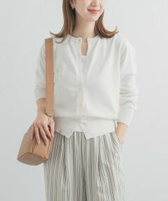 URBAN RESEARCH DOORS / アーバンリサーチ ドアーズ カーディガン・ボレロ | オーガニックコットンクルーネックカーディガン