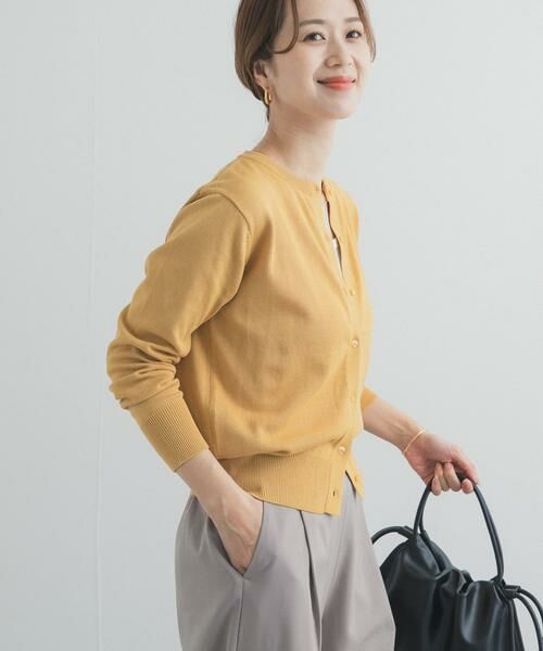 URBAN RESEARCH DOORS / アーバンリサーチ ドアーズ カーディガン・ボレロ | オーガニックコットンクルーネックカーディガン | 詳細1