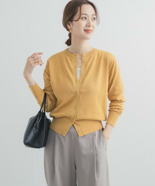 URBAN RESEARCH DOORS / アーバンリサーチ ドアーズ カーディガン・ボレロ | オーガニックコットンクルーネックカーディガン | 詳細2