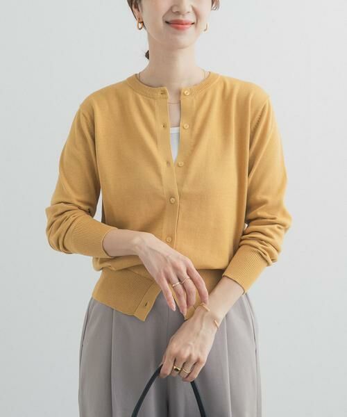 URBAN RESEARCH DOORS / アーバンリサーチ ドアーズ カーディガン・ボレロ | オーガニックコットンクルーネックカーディガン | 詳細4