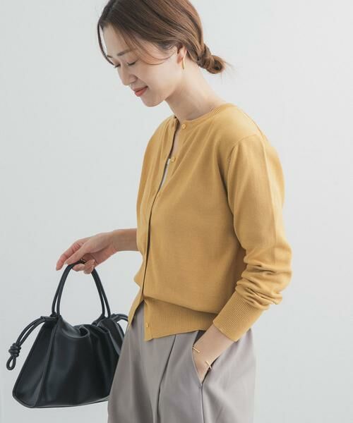 URBAN RESEARCH DOORS / アーバンリサーチ ドアーズ カーディガン・ボレロ | オーガニックコットンクルーネックカーディガン | 詳細5