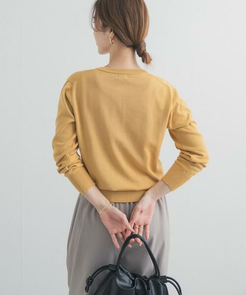 URBAN RESEARCH DOORS / アーバンリサーチ ドアーズ カーディガン・ボレロ | オーガニックコットンクルーネックカーディガン | 詳細6