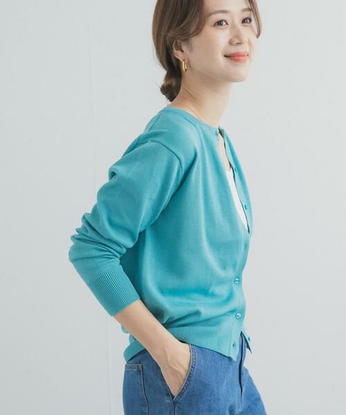 URBAN RESEARCH DOORS / アーバンリサーチ ドアーズ カーディガン・ボレロ | オーガニックコットンクルーネックカーディガン | 詳細10