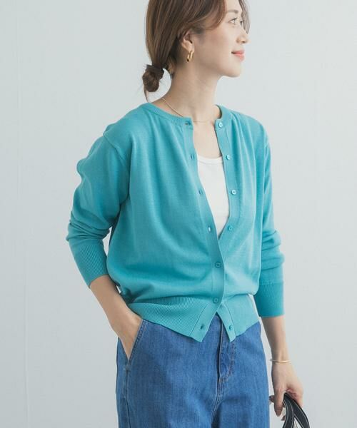 URBAN RESEARCH DOORS / アーバンリサーチ ドアーズ カーディガン・ボレロ | オーガニックコットンクルーネックカーディガン | 詳細11