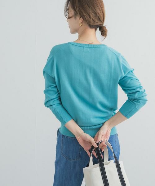 URBAN RESEARCH DOORS / アーバンリサーチ ドアーズ カーディガン・ボレロ | オーガニックコットンクルーネックカーディガン | 詳細14