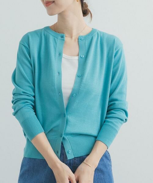 URBAN RESEARCH DOORS / アーバンリサーチ ドアーズ カーディガン・ボレロ | オーガニックコットンクルーネックカーディガン | 詳細15
