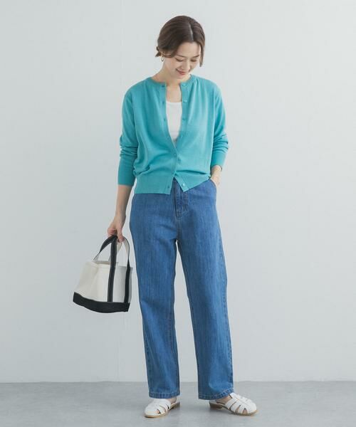 URBAN RESEARCH DOORS / アーバンリサーチ ドアーズ カーディガン・ボレロ | オーガニックコットンクルーネックカーディガン | 詳細16