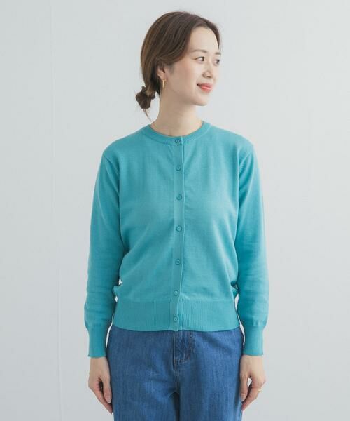 URBAN RESEARCH DOORS / アーバンリサーチ ドアーズ カーディガン・ボレロ | オーガニックコットンクルーネックカーディガン | 詳細17