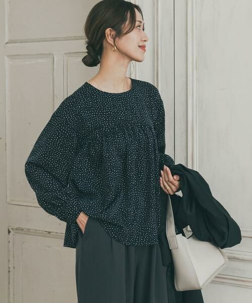 URBAN RESEARCH DOORS / アーバンリサーチ ドアーズ シャツ・ブラウス | ドットギャザーブラウス | 詳細2