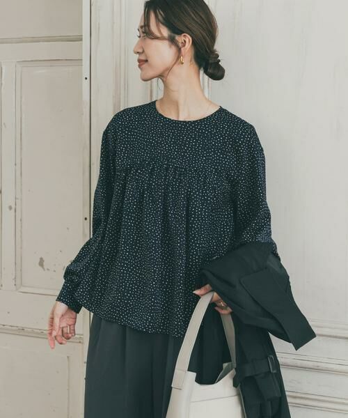 URBAN RESEARCH DOORS / アーバンリサーチ ドアーズ シャツ・ブラウス | ドットギャザーブラウス | 詳細4