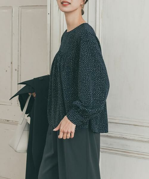 URBAN RESEARCH DOORS / アーバンリサーチ ドアーズ シャツ・ブラウス | ドットギャザーブラウス | 詳細5