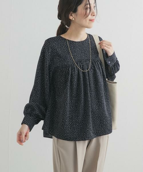 URBAN RESEARCH DOORS / アーバンリサーチ ドアーズ シャツ・ブラウス | ドットギャザーブラウス | 詳細16