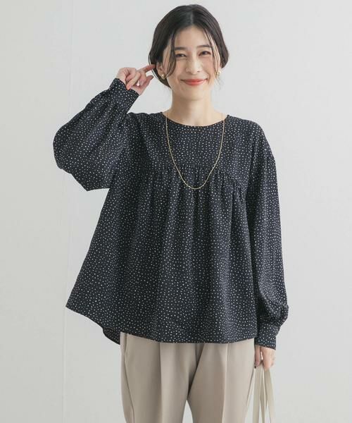 URBAN RESEARCH DOORS / アーバンリサーチ ドアーズ シャツ・ブラウス | ドットギャザーブラウス | 詳細17