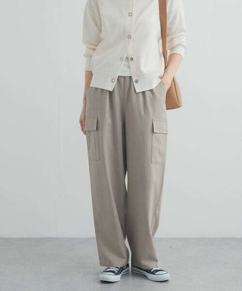 URBAN RESEARCH DOORS / アーバンリサーチ ドアーズ その他パンツ | トロミカーゴイージーパンツ（ベージュ系その他）