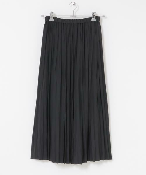 URBAN RESEARCH DOORS / アーバンリサーチ ドアーズ スカート | ランダムプリーツスカート（ブラック）