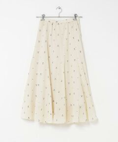 URBAN RESEARCH DOORS / アーバンリサーチ ドアーズ スカート | 小柄ダマスクプリントフレアスカート