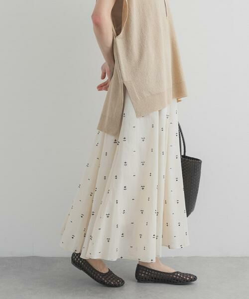 URBAN RESEARCH DOORS / アーバンリサーチ ドアーズ スカート | 小柄ダマスクプリントフレアスカート | 詳細3